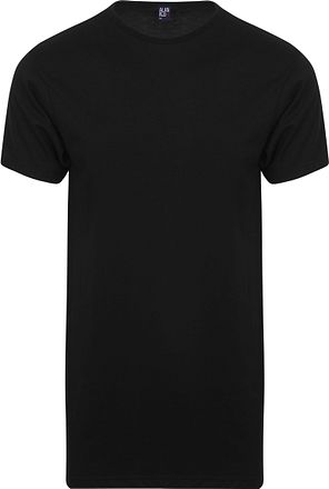 Alan Red T-Shirt Derby Extra Long Noir (Lot de 2)