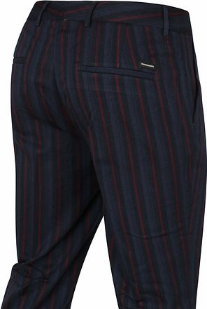 Scotch and Soda Mott Chino Randig Marinblå