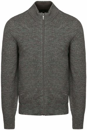 State Of Art Cardigan Structure Melange Green