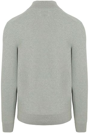 State of Art Half Zip Sweater Melange Light Green