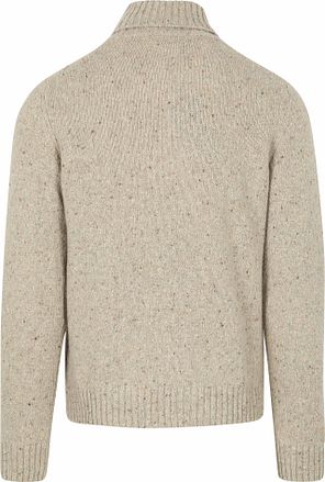 Suitable Turtleneck Donegal Tweed Eco Wool Beige
