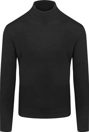 Suitable Merino Rollkragenpullover Schwarz