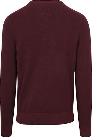 Tommy Hilfiger Strukturert Genser Burgunder