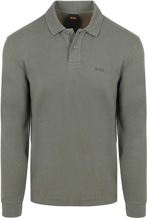 BOSS Petempestolong Long Sleeve Polo Grønn