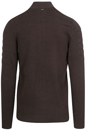 Vanguard Cardigan Bonded Mouline Brown