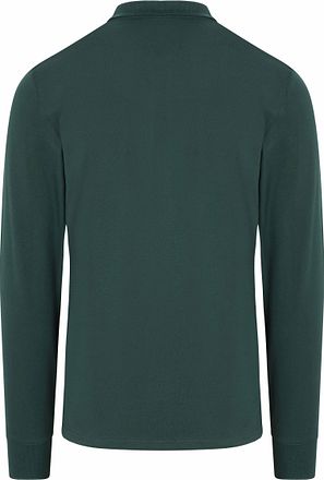 GANT Longsleeve Contrast Piqué Poloshirt Tartan Grün