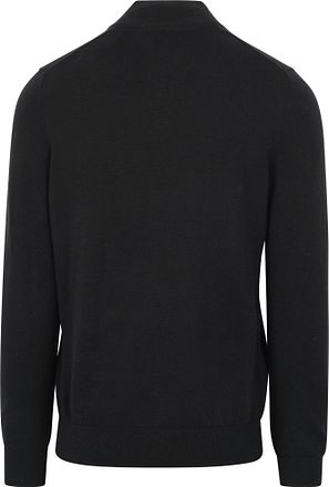 Lyle & Scott Halv Glidelåsgenser Svart