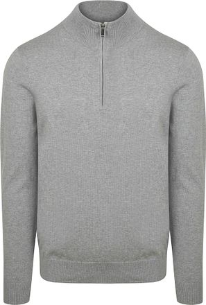 Profuomo Half Zip Pullover Luxury Grå