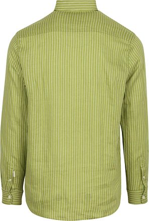 Scotch and Soda Linnen Hemd Streep Groen