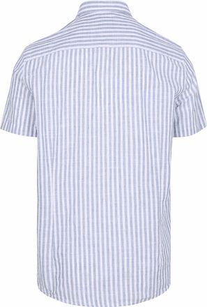 State of Art Short Sleeve Shirt Stripe Blue