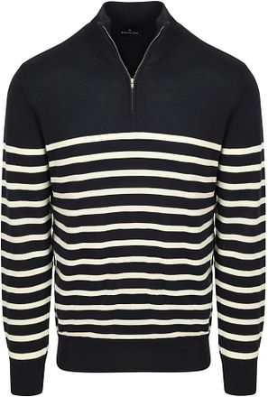 Steppin' Out Half-Zip Pullover Breton Stripe Marine