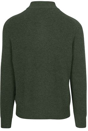 Steppin' Out Half Zip-tröja Lammull Olivgrön