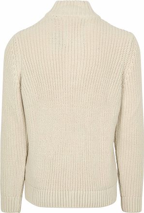 Superdry Tröja Halvzip Jacob Cable Ecru