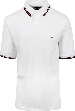 Tommy Hilfiger polo i hvid, stor og høj