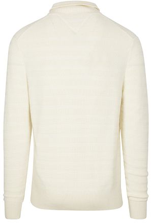 Tommy Hilfiger Pullover Halfzip Structure Ivory