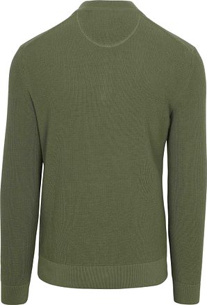 Gant Half Zip Genser Micro Textured Grønn