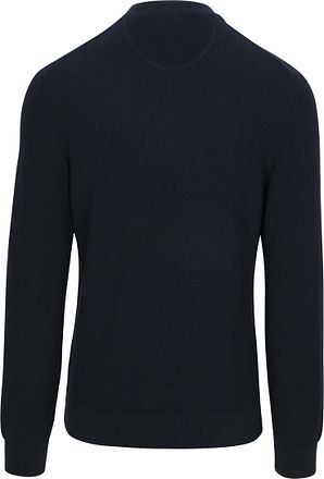 Gant Half Zip Genser Micro Textured Marine