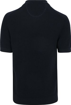 GANT Strikket Polo Marineblå