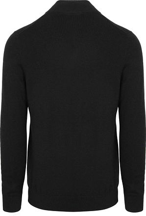 Lyle & Scott Halv Genser i Merinoull Svart