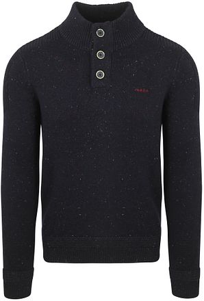 NZA Genser Mocker Conor Melange Icon Navy