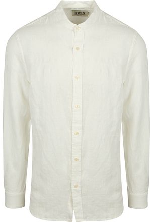Scotch and Soda Linskjorte Mao Hvit