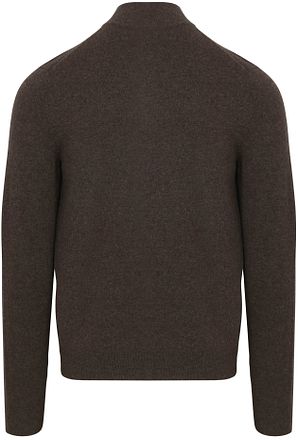 Steppin' Out Half Zip Pullover Merino Wool Brown