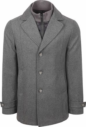 Steppin't Out Caban Coat Wolle Grau