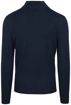 Suitable Merino Half Zip Genser Marineblå