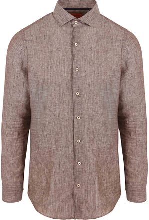 Suitable Skjorta Linne Taupe