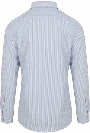 Suitable Skjorte Oxford Striper Lyseblå