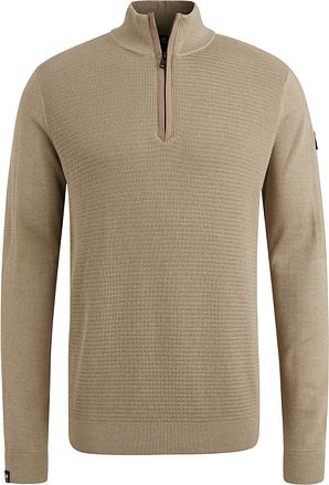Vanguard Genser Halv Glidelås Beige