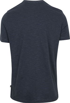 KnowledgeCotton Apparel Randig T-shirt Marinblå