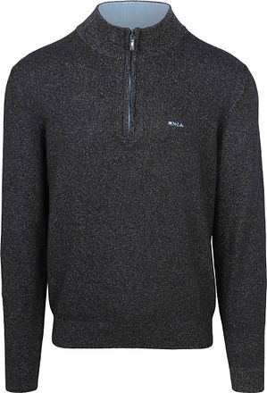 NZA Half Zip Sweater Christopher Melange Navy