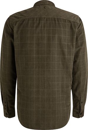 PME Legend Overshirt Fine Corduroy Beluga Groen