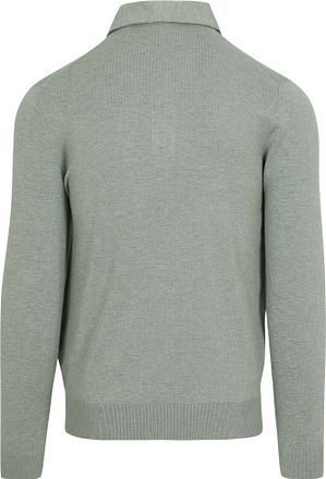 Profuomo Langermet Poloskjorte Luxury Basic Grønn