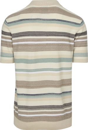 Scotch & Soda Strikket Polo Beige