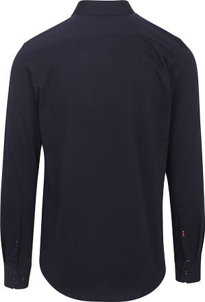 Suitable Knitted Pique Overhemd Navy