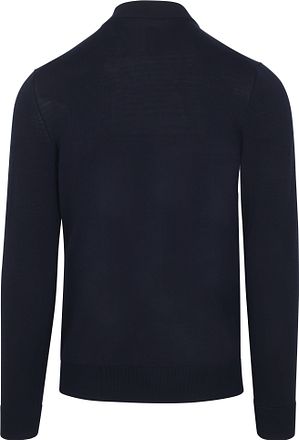 Suitable Pull Cooldry Knit Col Roulé Marine