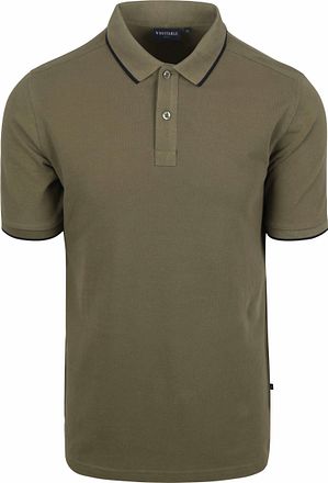 Suitable Respect Polo Shirt Tip Ferry Olive Green