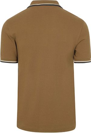 Fred Perry Polo Twin Tipped M3600 Brun Z60
