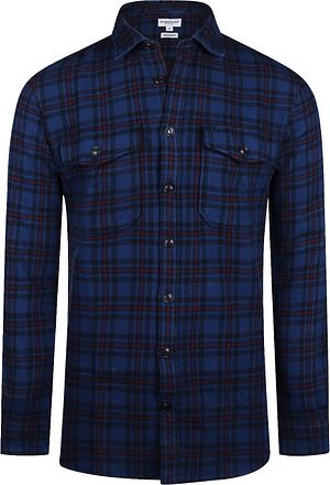 McGregor Overshirt Tartan rutete mørkeblå
