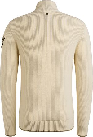 PME Legend Half-Zip Struktur Pullover Ecru