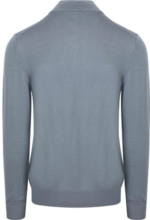 Profuomo Half-Zip Genser Merinoull Blå