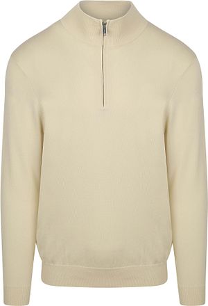 Profuomo Half-Zip Tröja Luxury Off-White