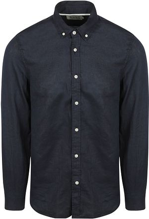 Scotch and Soda Lin Skjorte Blå