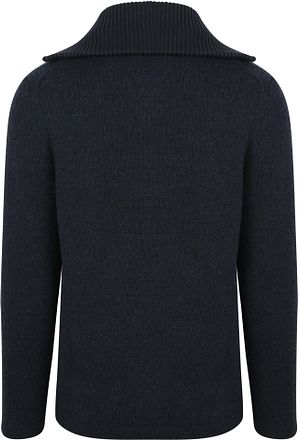 Suitable Deep Zip Strikket Genser Marineblå