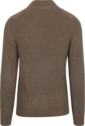 Suitable Half Zip-tröja Patch i taupe