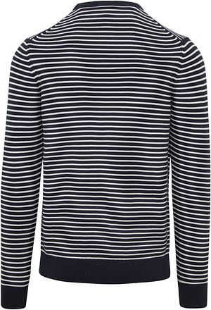Suitable Respect Pullover Otto Dark Blue Stipe