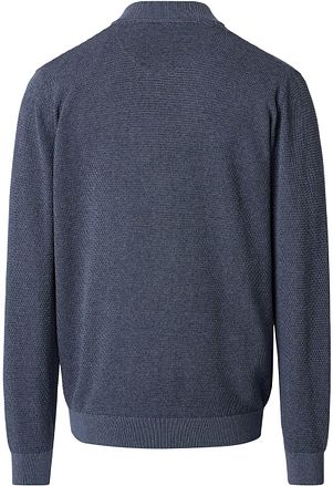 CASAMODA Pullover Zip Structure Dark Blue