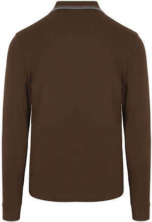 Fred Perry Langarmet Poloskjorte Brun